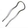 2017 Fashion Silver U Shape Pave hammered Hair Fork Metal Hair Stick Pin Pick,Women Gift view 4