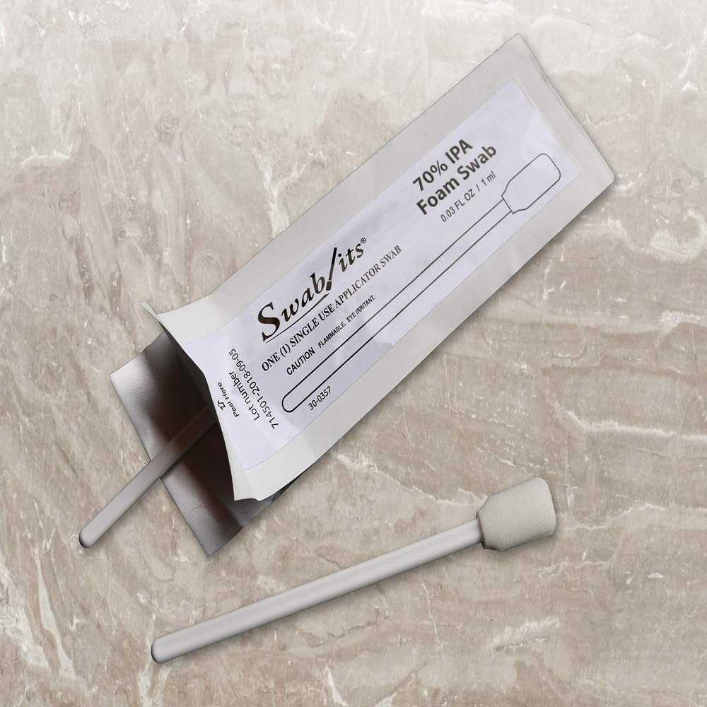 Swab-its 70% IPA Swabs 5" Large Rectangular Head Bag of 25 Swabs: Made in The USA
