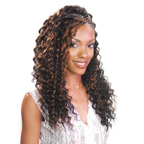 FreeTress Synthetic Hair Braids Deep Twist Bulk 22" (6-Pack, TP1B/30)
