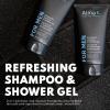 Alma K Refreshing Shampoo and Shower Gel - 2 in 1 Mens Body Wash and Clarifying Shampoo - Antioxidant-Rich with Argan Oil, Dead Sea Minerals - 6.8 oz view 2