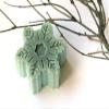 Christmas Soap Snowflake Blue Clay Favors Stocking Stuffer Bergamot Citrus Decorative Bath Beauty Soaps Bar Soaps Vegan Soap Natural Soap Baby Christmas Rustic view 1