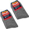 BRUBAKER 2-Pack Heat my Feet Thermal Socks - Warm Feet Socks with Heat Enclosing Insulation Fibers - Size 9-11.5 - Gray view 1