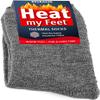 BRUBAKER 2-Pack Heat my Feet Thermal Socks - Warm Feet Socks with Heat Enclosing Insulation Fibers - Size 9-11.5 - Gray view 4
