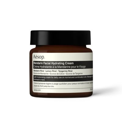 Aesop Mandarin Facial Hydrating Cream | Cools, Tones, and Balances Normal And Combination Skin | Mandarin Rind, Lemon Rind, Tangerine Rind | 2.1 oz / 60 mL