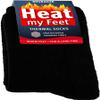 BRUBAKER 2-Pack Heat my Feet Thermal Socks - Warm Feet Socks with Heat Enclosing Insulation Fibers - Size 12.5-14 - Black view 4