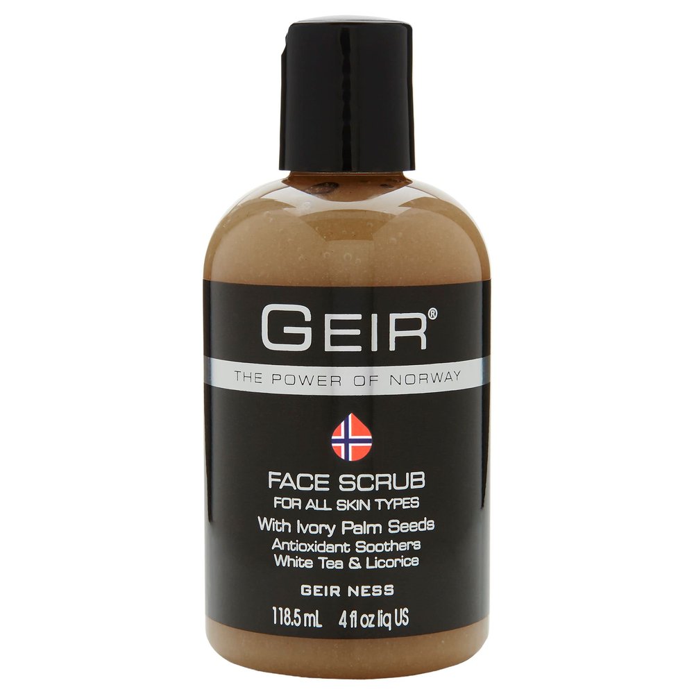 Geir Ness Face Scrub - Exfoliates Skin - Nourishing Facial Scrub for Clogged Pores