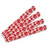 Double-Sided Nail File Emery, Holiday Christmas New Years, Elegant Hope Red view 1