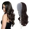 Remeehi 3/4 Half Wig Brazilian Remy Human Hair Wigs Body Wave Clip in None Lace Half Wig(18" 180g 14#) view 1
