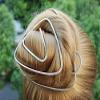 2017 Celtic Silver Triangle Hair Bun Holder Hair Clip Hair Fork Women Gift. view 2