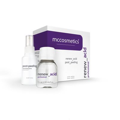 MCCosmetics NY | Renew Acid Pack with Post-Peel Neutralizing Spray | Pyruvic Acid 20% & Phytic Acid 5% | 50ml | Professional-Grade Skincare