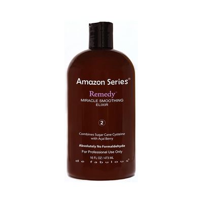 Amazon Series | Remedy Miracle Smoothing Treatment | 16 fl oz | Formaldehyde-Free Professional Hair Smoothing Elixir for Frizz Control, Curl Reduction & Shine