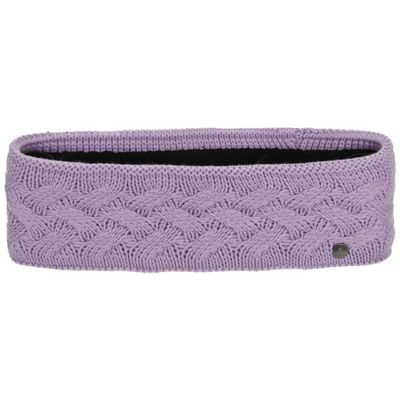 Lierys Fauske Headband Ear Warmer with Fleece Lining Braided Design Made in Germany Women Winter Lilac