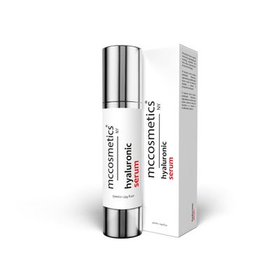 MCCosmetics NY | Hyaluronic Serum with DMAE, Organic Silicon & Vitamin C | Firming & Hydrating Facial Serum for a Radiant Complexion | 50ml | Made in Spain