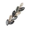 L. Erickson Ivy Crystal Small Barrette, Jet Hematite | Crystal Blue Shade view 1