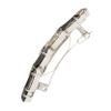 L. Erickson Ivy Crystal Small Barrette, Jet Hematite | Crystal Blue Shade view 3