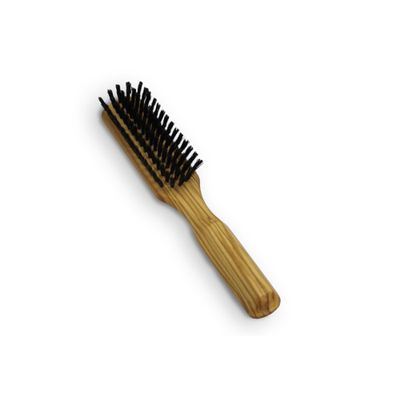 Golden Beards Big Beard Brush  Pear Wood Handle & Natural Boar Bristles  Large Beard Grooming Brush for Thick, Long Beards  Handmade, Vegan & Cruelty-Free