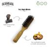 Golden Beards Big Beard Brush  Pear Wood Handle & Natural Boar Bristles  Large Beard Grooming Brush for Thick, Long Beards  Handmade, Vegan & Cruelty-Free view 3
