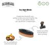 Golden Beards Travel Beard Brush  Pear Tree Wood Handle & Natural Boar Bristles  Compact Grooming Tool That Fits in Your Bag, Perfect for Beard Maintenance on the Go view 3
