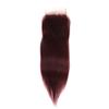 Ruma Hair 8A #99J Burgundy Brazilian Virgin Hair Weave With Closure 4Pcs Lot Wine Red Silky Straight Human Hair 3 Bundles With 4x4'' Lace Top Closure (18 with 18 20 22) view 3