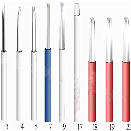 50pcs Permanent Makeup Needle Manual Eyebrow Tattoo Microblade Fog Needles (5 Fog needles)