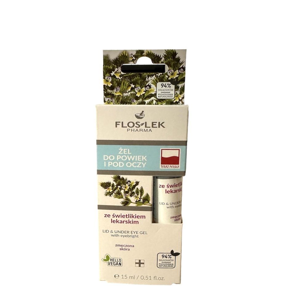 FLOS LEK Lid & Under Eye Gel with Eyebright 15ml by Flos Lek