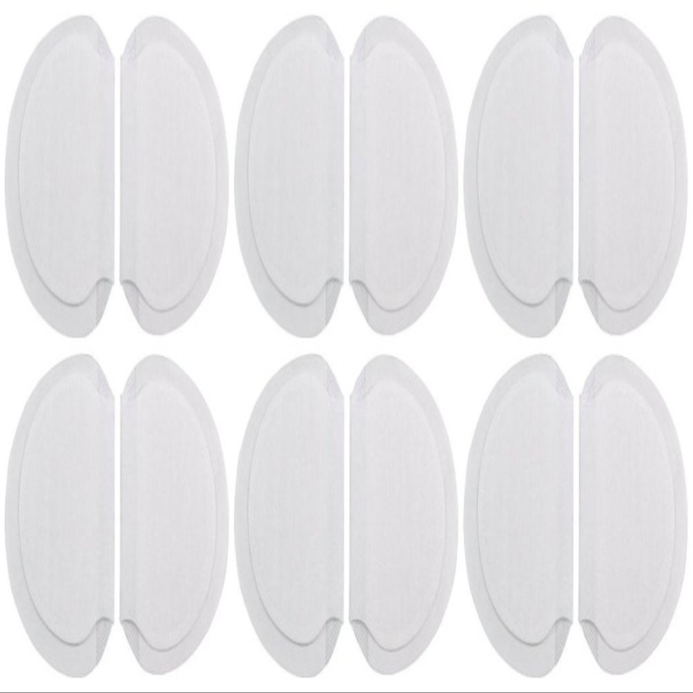 Armpit Sweat Shield Absorbent Liner - Single Use, Disposable - Moisture Wicking for Underarm Perspiration (6 Pairs)