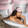 Branche Beauty Silk Eye Mask La Sieste Tranquillit - Stylish 100% 6A Silk 22 Momme Sleep Mask, Eye Cover, Shade Blindfold Sleeping Sleepover Mask for Luxury Sleep in Total Darkness (Blush) view 3