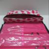 25" Women's Hanging Cosmetic Bag (Pink Dots With Black Trim) view 3