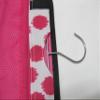 25" Women's Hanging Cosmetic Bag (Pink Dots With Black Trim) view 4