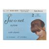 Hair Net Jac-O-Net French Type, Tiny Mesh Bob/Small Size, Dark Brown, 2 Nets Per Pack [1 Pack] view 1