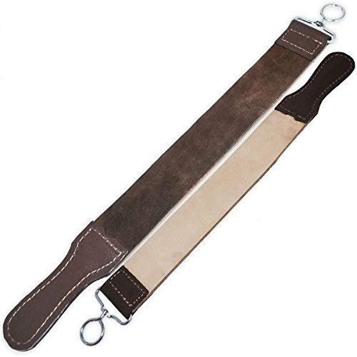 Straight Razor Strop Leather Sharpening Strap 20" Barber Strop (3 Pack)