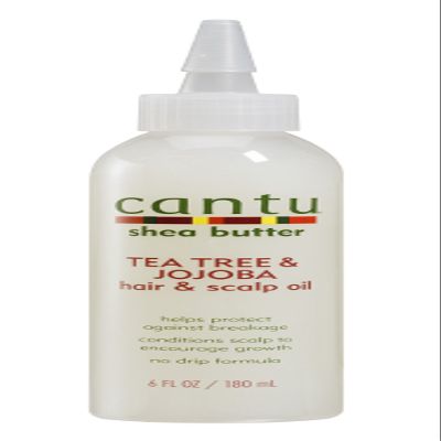 Cantu Shea Butter Tea Tree & Jojoba Hair & Scalp Oil, 6 Fluid Ounce (Pack of 6)