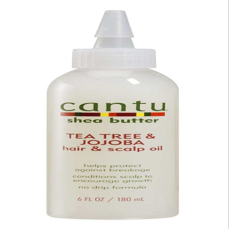 Cantu Shea Butter Tea Tree & Jojoba Hair & Scalp Oil, 6 Fluid Ounce (Pack of 6)