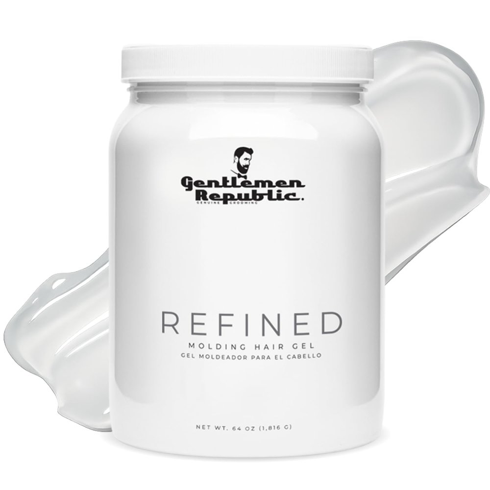 Gentlemen Republic 64oz Refined Hair Gel for Men - Humidity Resistant