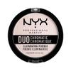 NYX PROFESSIONAL MAKEUP Duo Chromatic Illuminating Powder, Snow Rose view 1