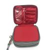 Angelina's Palace Cette Cosmetic Bag Travel Make up Bag Organizer Travel case 2 compartments with Brushes Holders (Memory Pewter) view 4