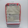 25" Women's Hanging Cosmetic Bag (Houndtooth Red) view 1