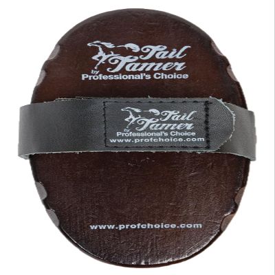 Professional's Choice Dark Wood Soft Goat Hair Brush | Adjustable Leather Handle | Large