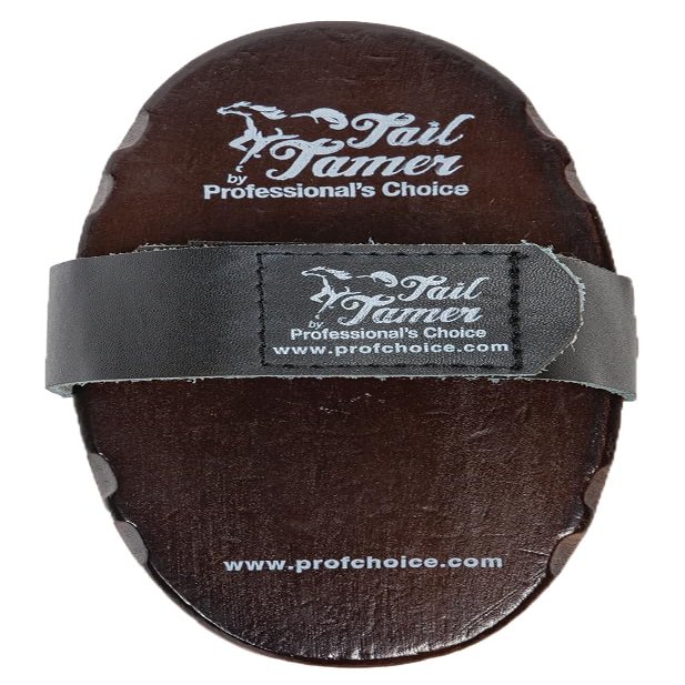 Professional's Choice Dark Wood Soft Goat Hair Brush | Adjustable Leather Handle | Large