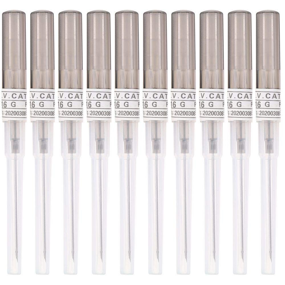 Piercing Needles,New Star Tattoo 10pcs 16G Gauge Steel Catheter Piercing Needles Supply