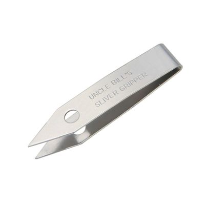 Uncle Bill's Sliver Gripper Tweezers Stainless Steel Keychain Clip Camp (4-Pack)