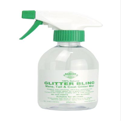 Barrier Glitter Bling - 250ml Silver - 100% natural - Conditioning glitter mist - Eye catching ultra-fine sparkling mist with subtle glitter - No solvents