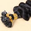 Remeehi 100s Pre-Bonded Nail U Tip Keratin Glue Natural Hair Extensions 1g/s Deep Wavy Human Hair Nail Tip Extension(24" 99#) view 2