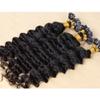 Remeehi 100s Pre-Bonded Nail U Tip Keratin Glue Natural Hair Extensions 1g/s Deep Wavy Human Hair Nail Tip Extension(24" 99#) view 3