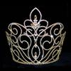 #12746G - Large Rising Fleur De Lis Crown - Gold Plated view 1
