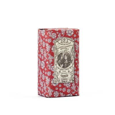 Claus Porto - Mirror Pomegranate Mini Soap | Cleansing, Nourishing, Softening | Handcrafted, Aromatic, Fruity (50g | 1.7 oz)