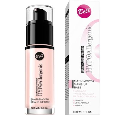 Bell HYPOAllergenic, MatSmooth Makeup Base 30 g, 7 - Salmon Blush