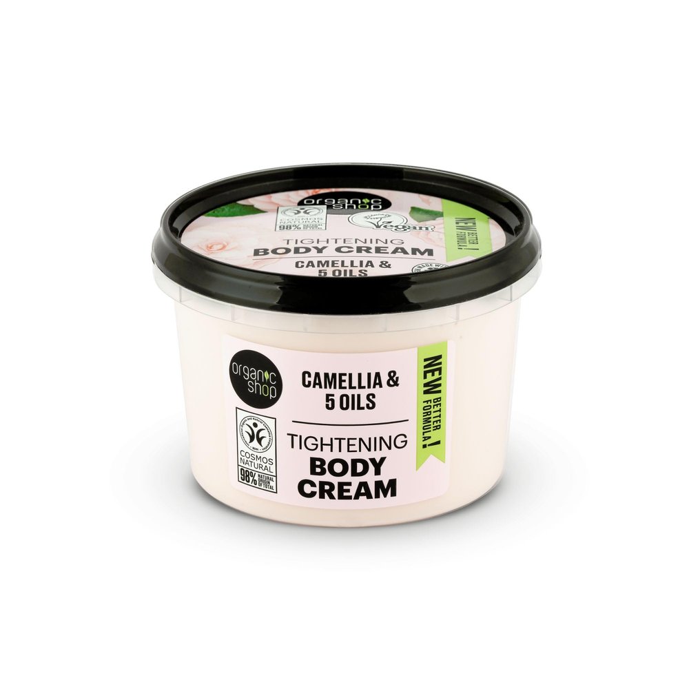 Organic Shop Body Cream Japanese Camellia Organic Camellia & 5 Oils 250ml