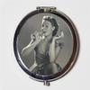 1950's Pin Up Girl Compact Mirror Pinup Pin-Up Rockabilly Lipstick Retro Make Up Pocket Mirror for Cosmetics view 1