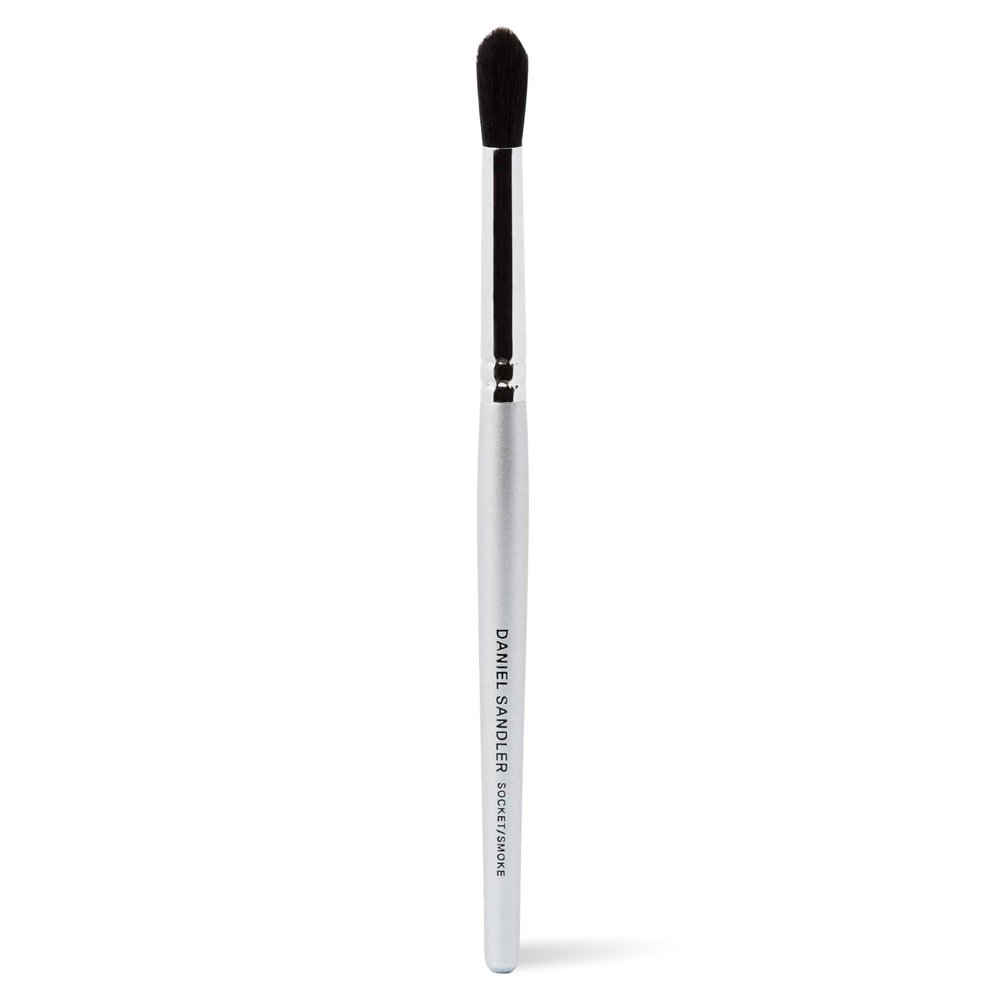 Daniel Sandler Socket and Smoke Brush for Blending Eyeshadow with Precision Soft Synthetic Eye Makeup Brush for Crease, Liner, and Smokey Eye Looks Cruelty-Free, 14cm